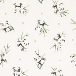 Kids Perlimpinpin Baby Crib Fitted Sheet - Bamboo Panda