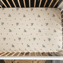 Kids House of Elia Sheets|Bedding>Baby Crib Fitted Sheet - Blueberry
