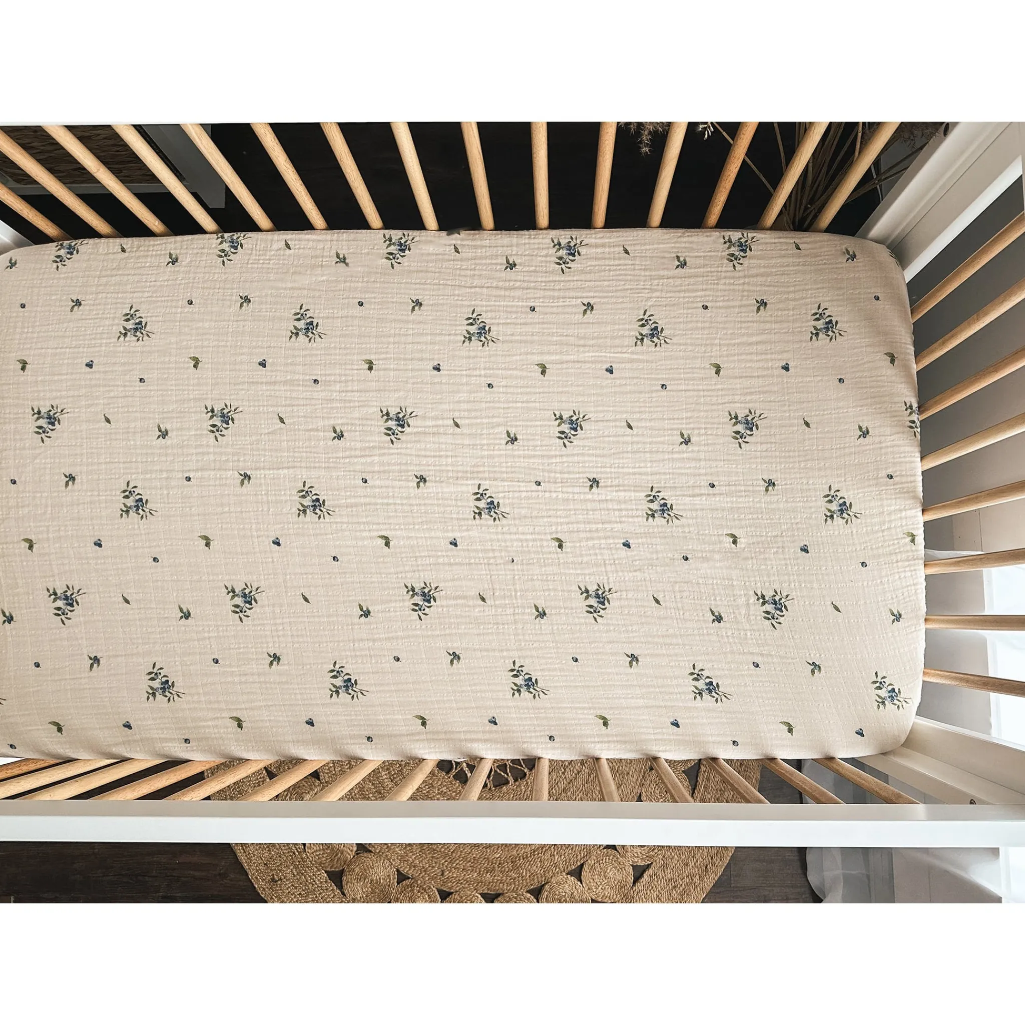 Kids House of Elia Sheets|Bedding>Baby Crib Fitted Sheet - Blueberry