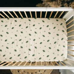 Kids House of Elia Sheets|Bedding>Baby Crib Fitted Sheet - Fern