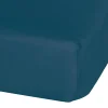 Kids Perlimpinpin Sheets|Bedding>Baby Crib Fitted Sheet - Navy Muslin