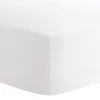 Kids Perlimpinpin Baby Crib Fitted Sheet - Plain White
