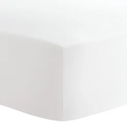 Kids Perlimpinpin Baby Crib Fitted Sheet - Plain White