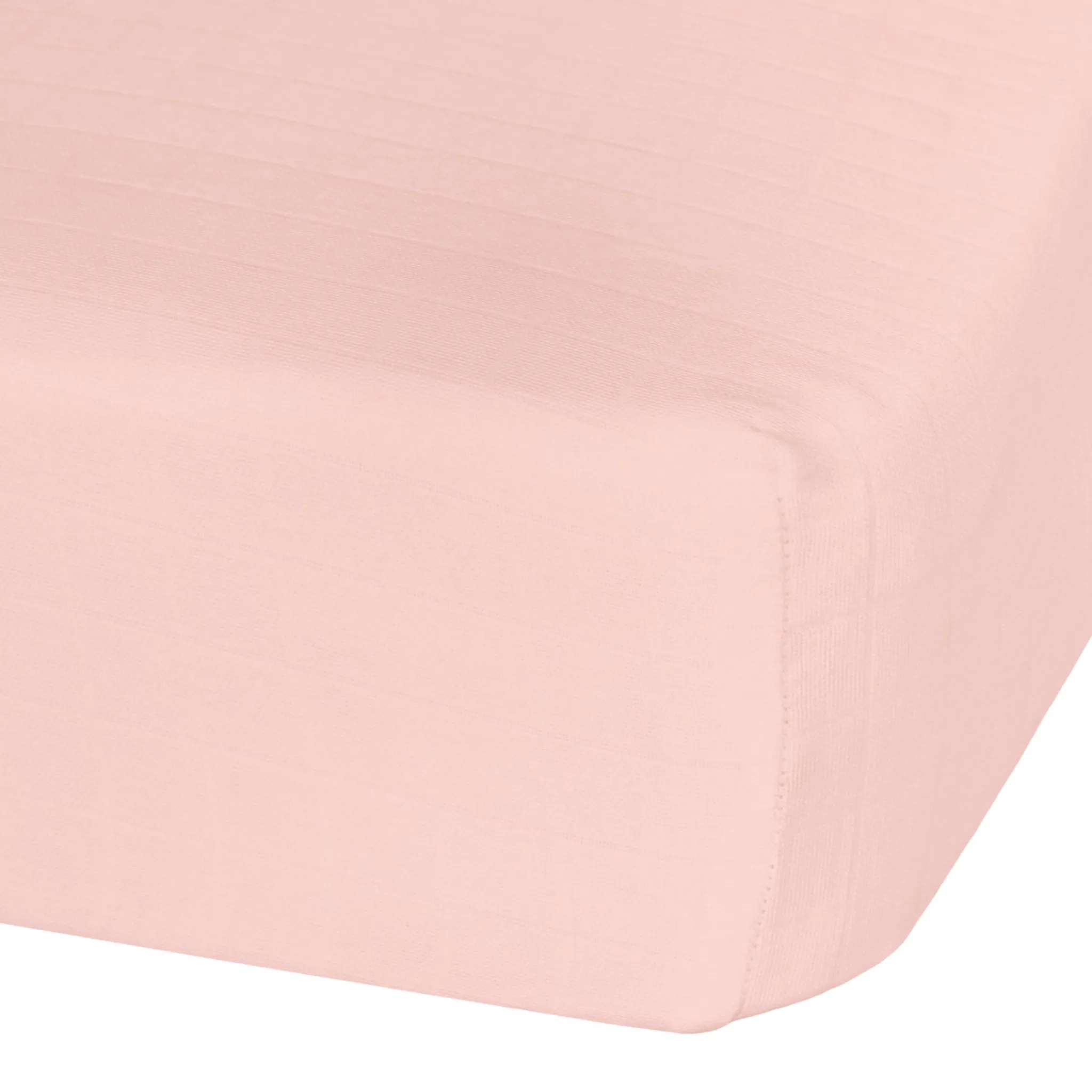 Kids Perlimpinpin Baby Crib Fitted Sheet - Pink Muslin