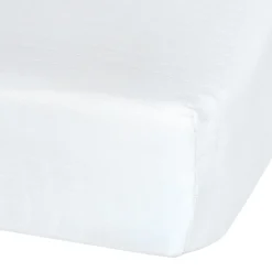 Kids Perlimpinpin Sheets|Bedding>Baby Crib Fitted Sheet - White Muslin