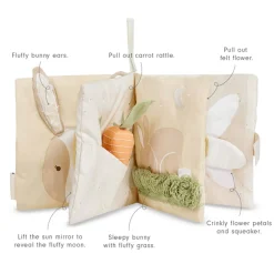 Avery Row Baby Fabric Book - Bunny Tales