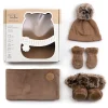 Kids/BOY Petit Coulou Snowsuits|Snowsuits>Baby Gift Box (4) 0-6m - Moka