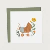 Mimosa Design Baby Greeting Card - Pram