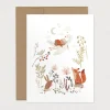 Mimosa Design Baby Greeting Card - Tenderness
