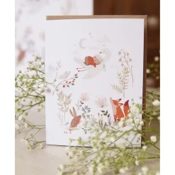 Mimosa Design Baby Greeting Card - Tenderness