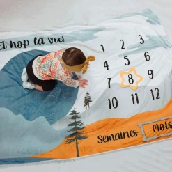 Kids Jubanou Baby Monthly Milestone Blanket - Et Hop La Vie!