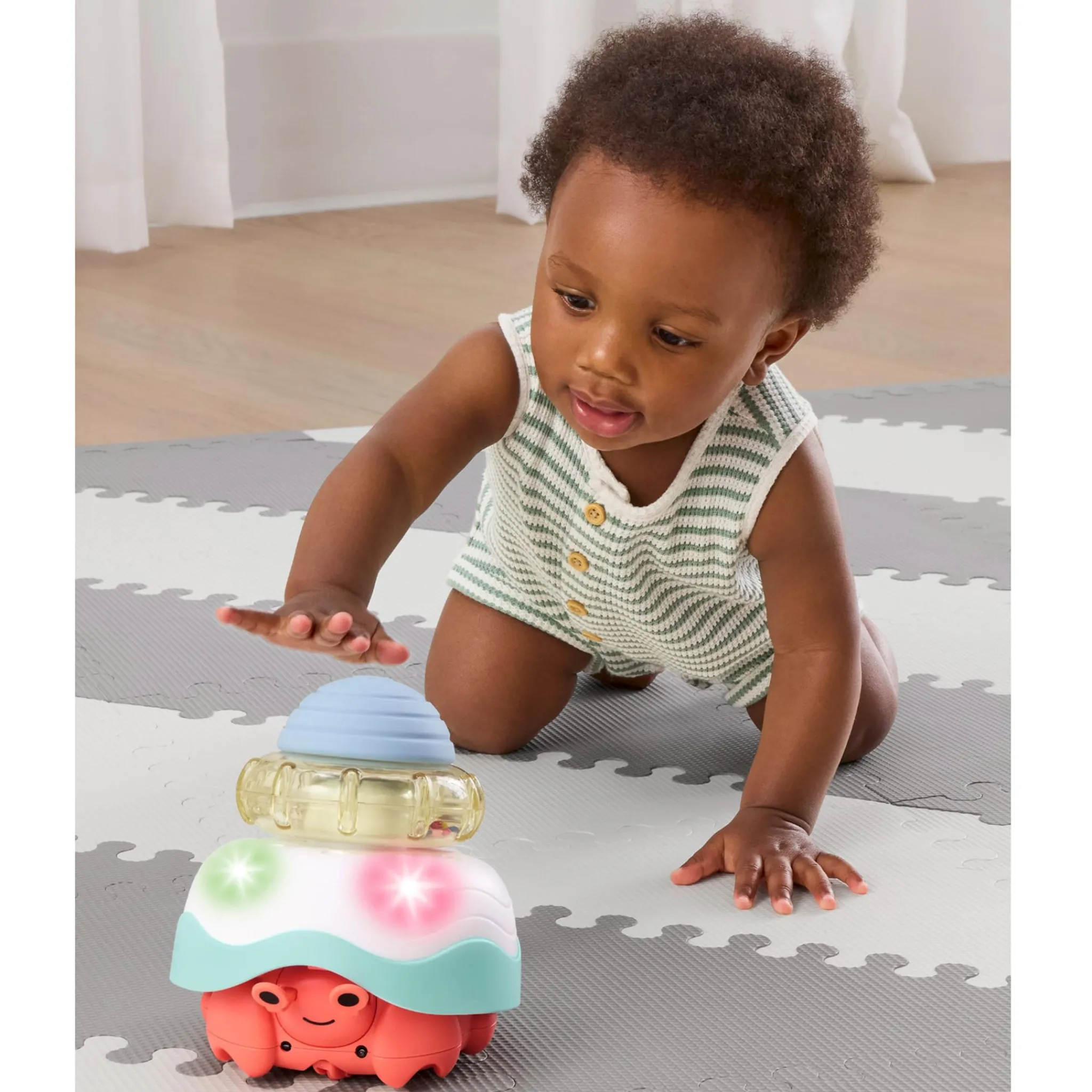 Kids Skip Hop Baby Stack & Crawl 4-in-1 Crab Baby Crawl Toy