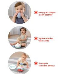 Kids Skip Hop Baby Stack & Crawl 4-in-1 Crab Baby Crawl Toy