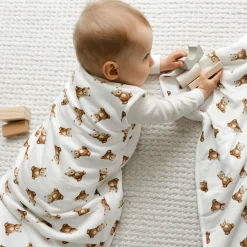 Perlimpinpin Sleep Bags|Pyjamas>Bamboo Bear Sleep Bag 0-36 months