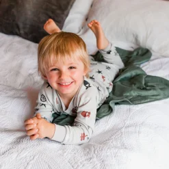 Kids Perlimpinpin Bamboo Blanket - Green