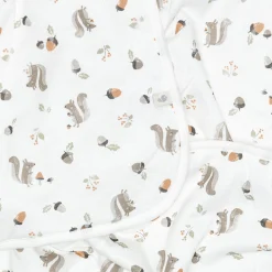 Kids Perlimpinpin Bamboo Blanket - Squirrels