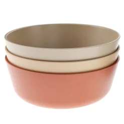 Kids Cink Bamboo Bowl (3) - Fog/Rye/Brick