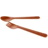Kids Cink Tableware|Plates & Placemats>Bamboo Cutlery Set - Brick