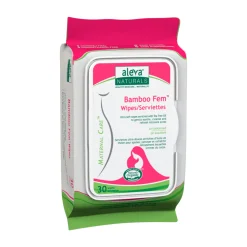 Aleva Naturals Bamboo Fem Wipes (30)