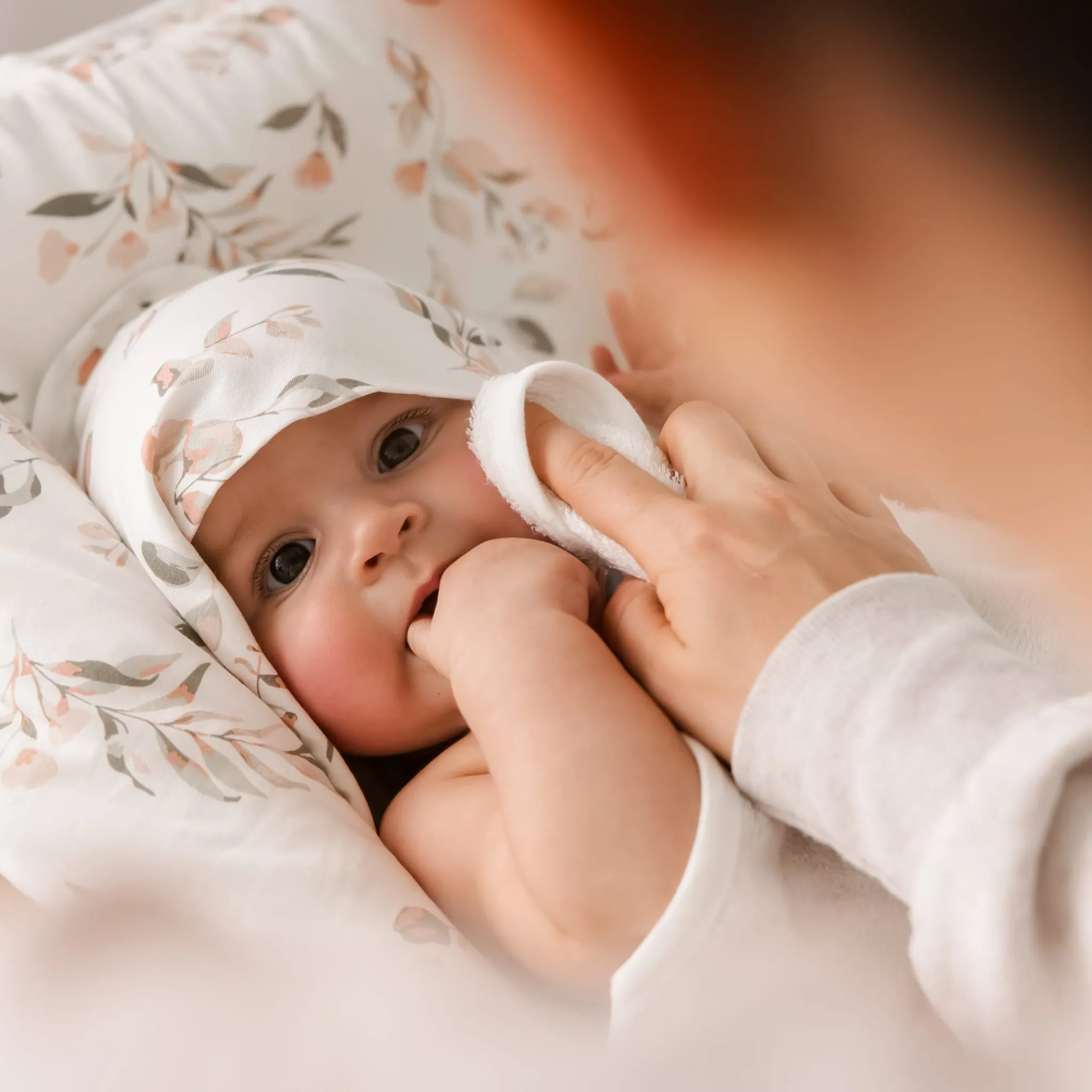 Kids Perlimpinpin Towels & Wipes|Towels & Wipes>Bamboo Hooded Towel - Leaves