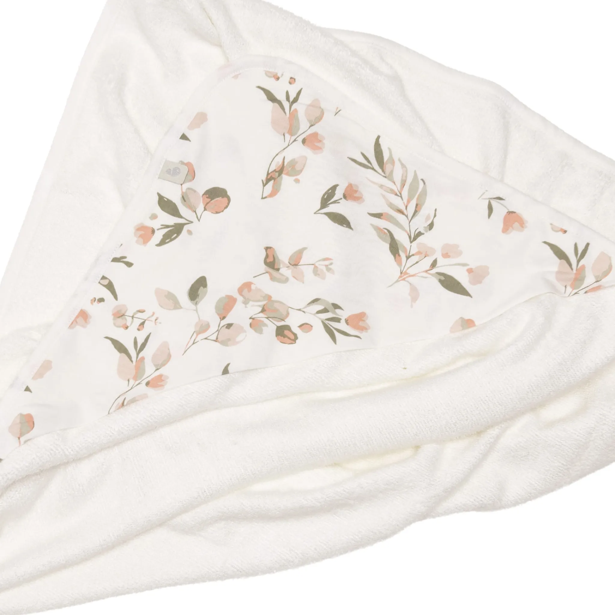 Kids Perlimpinpin Towels & Wipes|Towels & Wipes>Bamboo Hooded Towel - Leaves