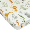 Kids Loulou Lollipop Bamboo Muslin Fitted Crib Sheet - Safari