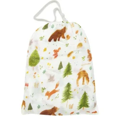 Kids Loulou Lollipop Sheets|Bedding>Bamboo Muslin Fitted Crib Sheet - Forest Friends