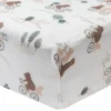 Kids Loulou Lollipop Bamboo Muslin Fitted Crib Sheet - Bears on Bikes