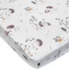 Kids Loulou Lollipop Sheets|Bedding>Bamboo Muslin Fitted Crib Sheet - Hedgehog