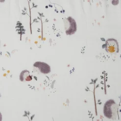 Kids Loulou Lollipop Sheets|Bedding>Bamboo Muslin Fitted Crib Sheet - Hedgehog