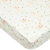 Kids Loulou Lollipop Bamboo Muslin Fitted Crib Sheet - Bunny Meadow