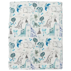 Kids Loulou Lollipop Bamboo Muslin Swaddle Blanket - Dinosaurs
