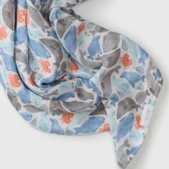 Kids Loulou Lollipop Bamboo Muslin Swaddle Blanket - Seals