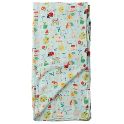 Kids Loulou Lollipop Bamboo Muslin Swaddle Blanket - Alphabet Smile