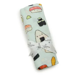 Kids Loulou Lollipop Blankets|Blankets>Bamboo Muslin Swaddle Blanket - Sushi