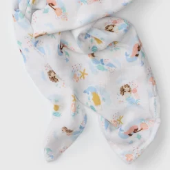 Kids Loulou Lollipop Bamboo Muslin Swaddle Blanket - Mermaids