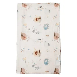 Kids Loulou Lollipop Blankets|Blankets>Bamboo Muslin Swaddle Blanket - Cozy Forest