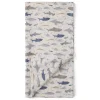 Kids Loulou Lollipop Blankets|Blankets>Bamboo Muslin Swaddle Blanket - Sharks