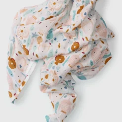 Kids Loulou Lollipop Bamboo Muslin Swaddle Blanket - Kissed
