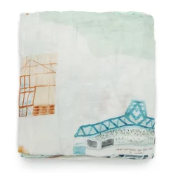 Kids Loulou Lollipop Blankets|Blankets>Bamboo Muslin Swaddle Blanket - Quebec