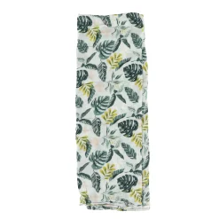 Kids Loulou Lollipop Bamboo Muslin Swaddle Blanket - Jungle Leaves