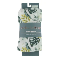 Kids Loulou Lollipop Bamboo Muslin Swaddle Blanket - Jungle Leaves