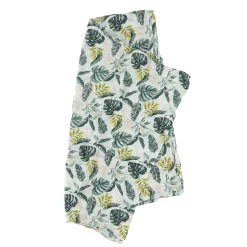 Kids Loulou Lollipop Bamboo Muslin Swaddle Blanket - Jungle Leaves