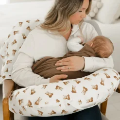 Perlimpinpin Bamboo Nursing Pillow - Teddy Bears