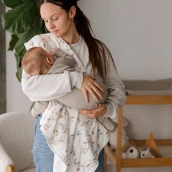 Kids Perlimpinpin Bamboo Quilted Blanket-leaves