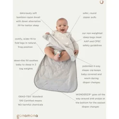 Günamüna Bamboo Sleep Bag 18-24 months - Posie 1.0 TOG