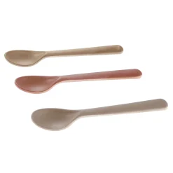 Kids Cink Bamboo Toddler Spoon (3) - Fog/Rye/Brick