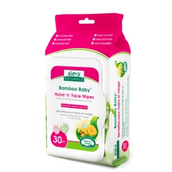 Kids Aleva Naturals Bamboo Wipes Hand and Face Set of 30