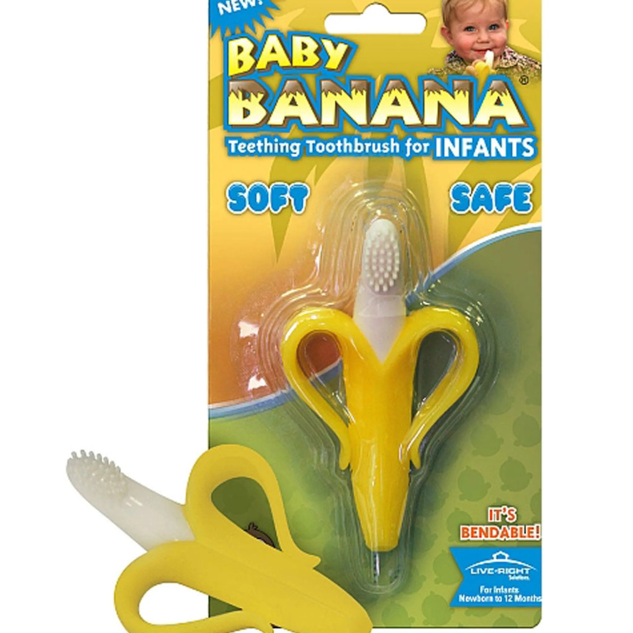 Mombella Banana Teething Toy / Toothbrush