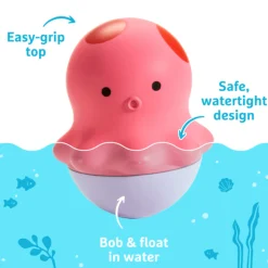 Munchkin Bath Toys|Bath Accessories>Bath Bobbers™ 3-Pack - Octopus, Walrus & Dolphin
